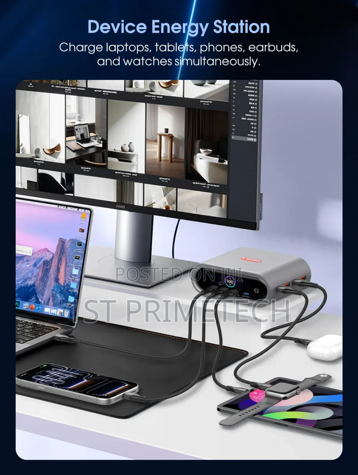 LDNIO 8 Port 100W Desktop Charger
