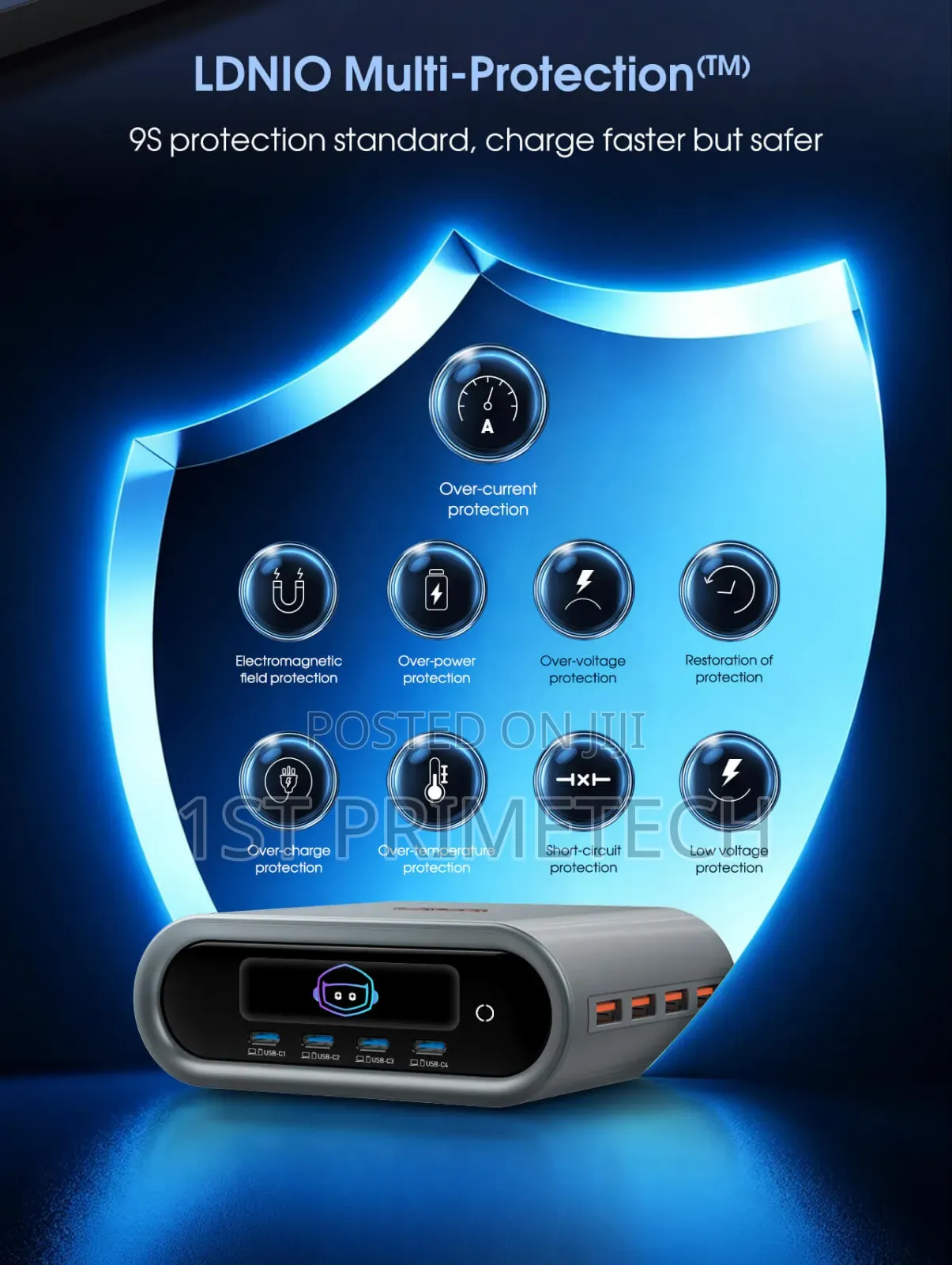 LDNIO 8 Port 100W Desktop Charger