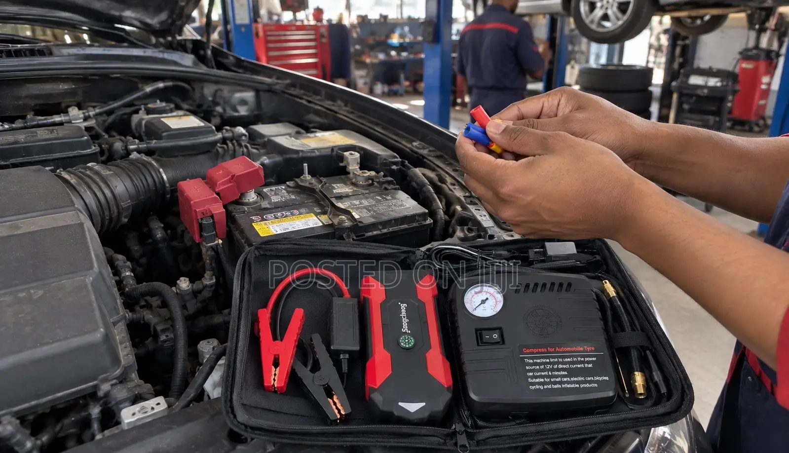 High Power Car Jump Starter and Tire Pump 99000 Mah