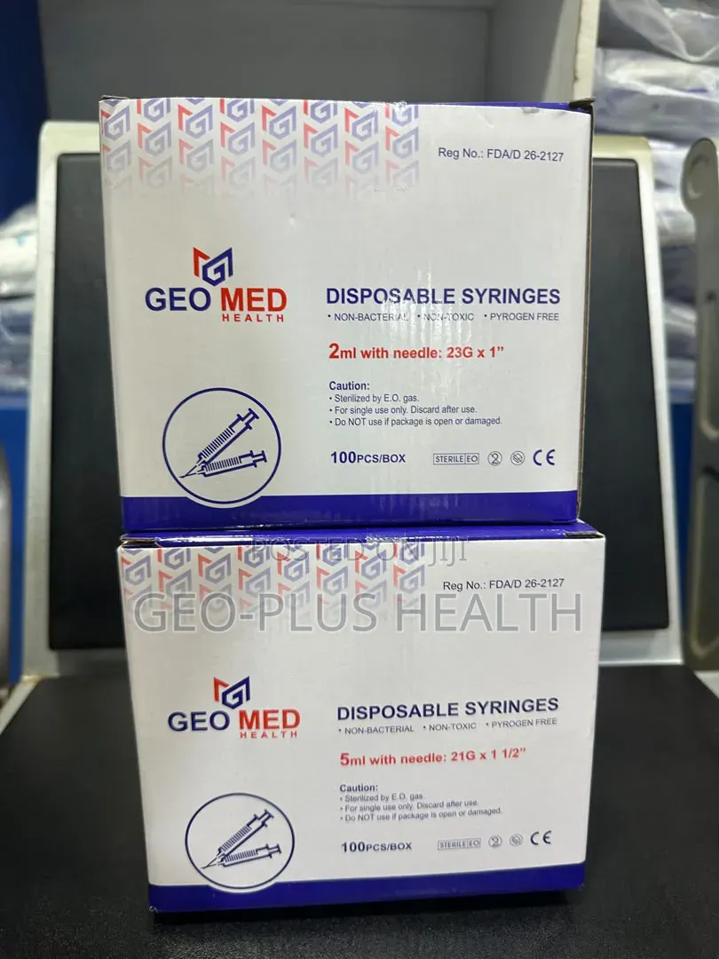 Disposable Syringe and Needle (2ml, 5ml, 10ml and 20 Ml)