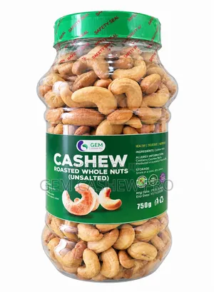 750g GEM Cashew Pro Roasted Whole Nuts (Salted, Unsalted, Moringa)