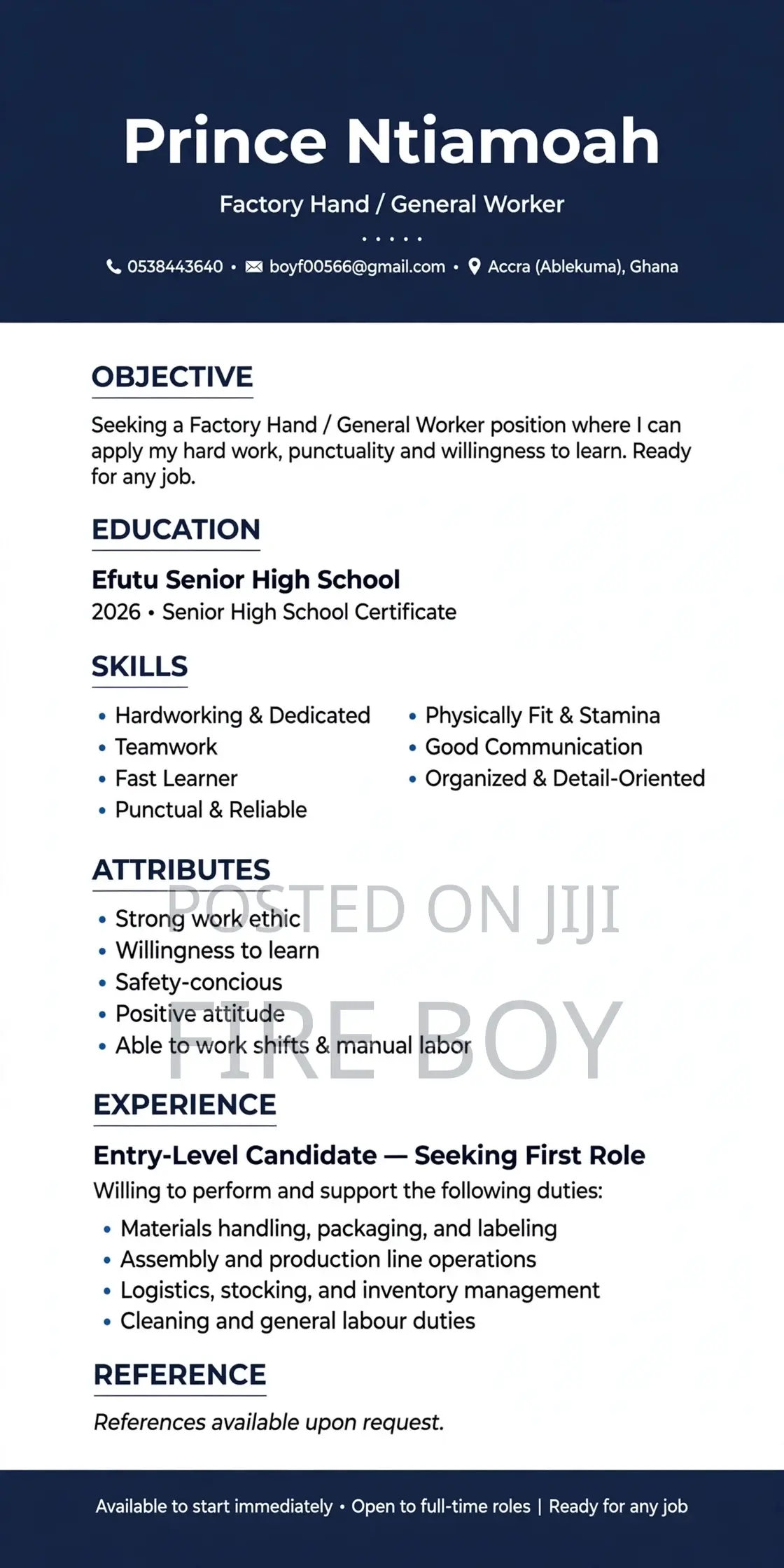 Health Beauty CV
