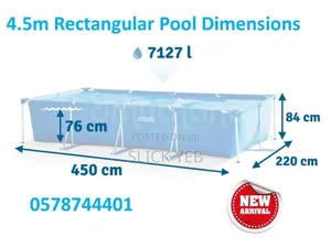 4.5m Rectangular Above Ground Swimming Pool