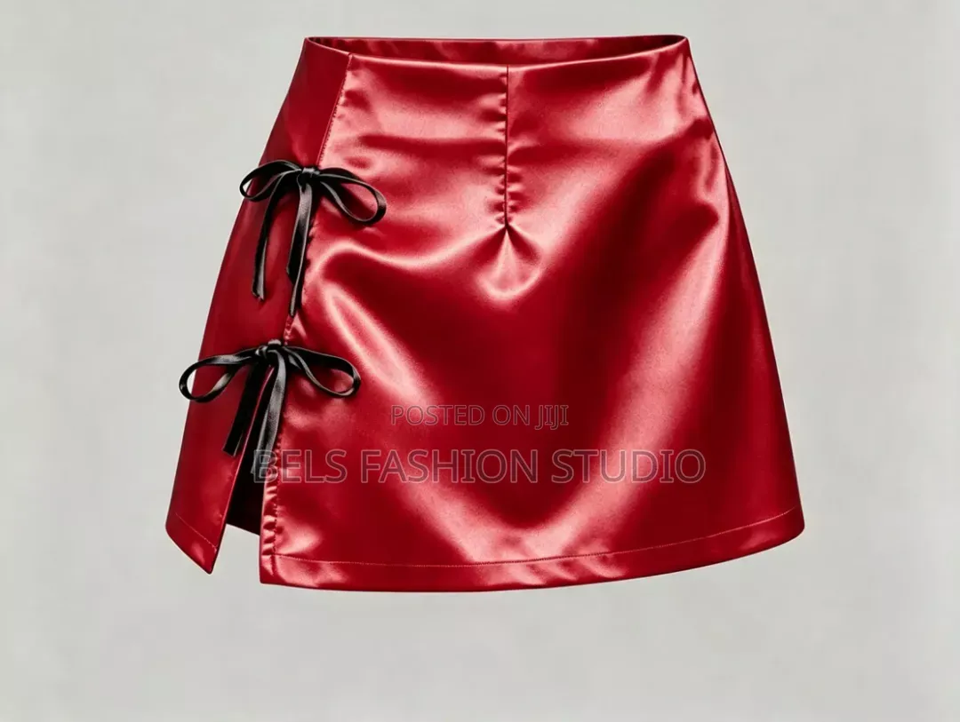 Women's Satin Side-Tie Wrap Mini Skirt -Multicolours