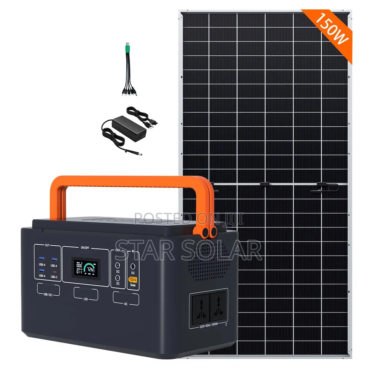 1200W Portable Power Station With Solar Panel