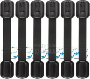 Child Safety Locks Black 6 Pieces