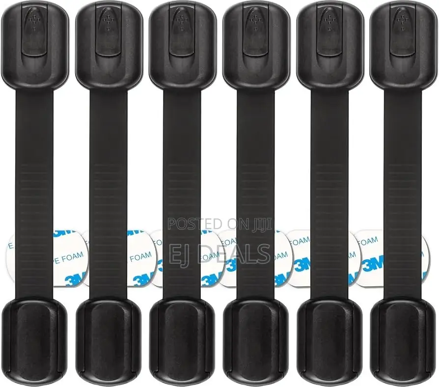 Child Safety Locks Black 6 Pieces