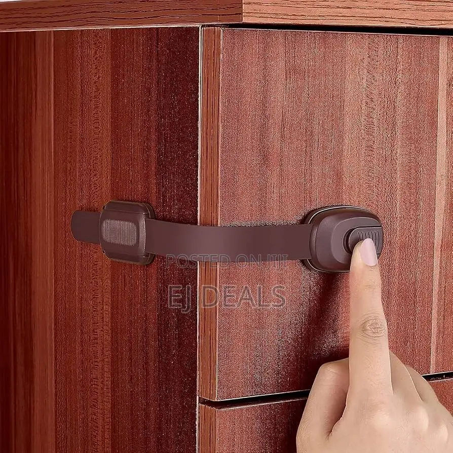 Adjustable Child Cabinet Locks With Strong Adhesive 4 Pieces
