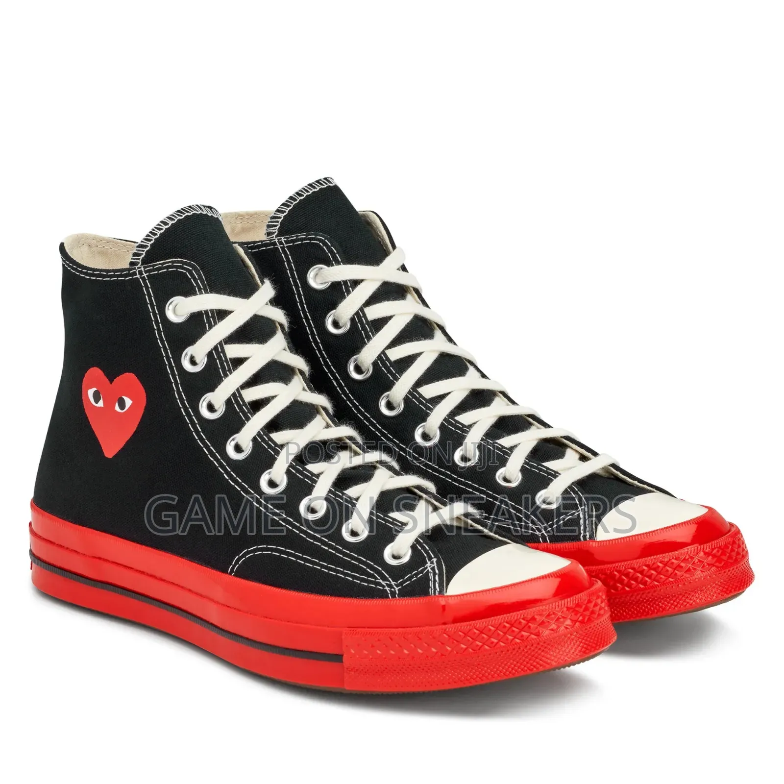 Comme Des Garçons PLAY X Converse Chuck 70 High "Red Sole - Black"