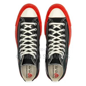 Comme Des Garçons PLAY X Converse Chuck 70 High "Red Sole - Black"
