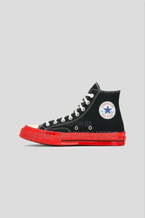 Comme Des Garçons PLAY X Converse Chuck 70 High "Red Sole - Black"