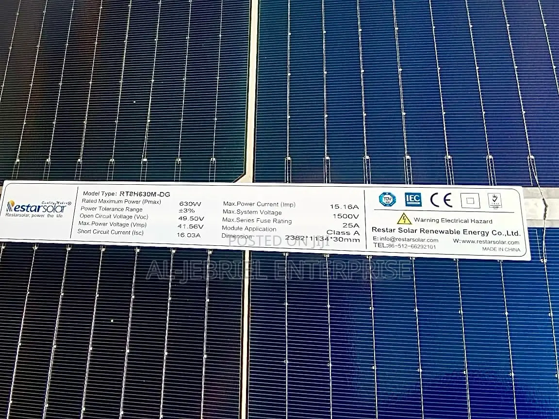 630 Watts Bifacial Solar Panel