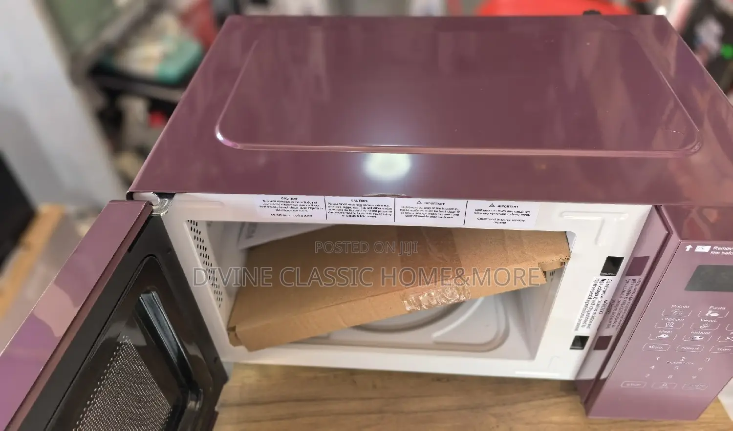 17lit Georgehome Digital Burgundy Microwave