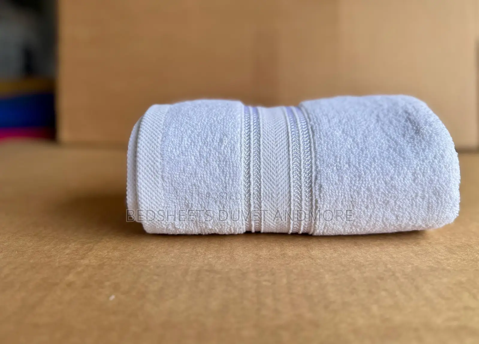 White Bath Towel