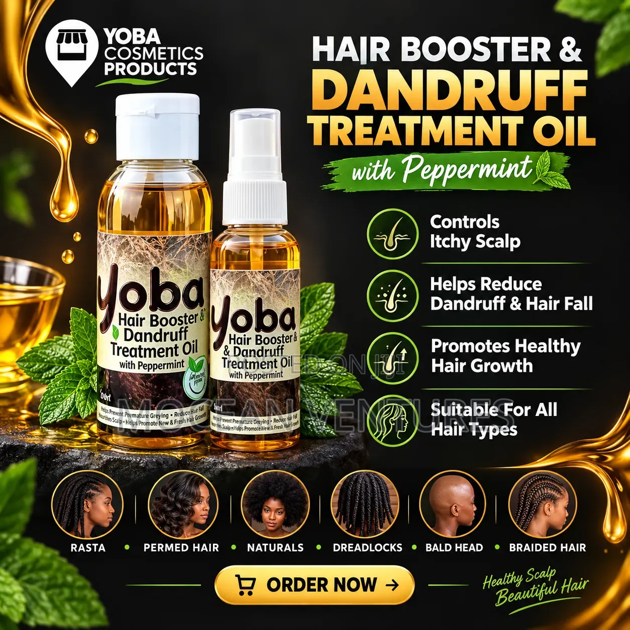 Yoba Hair Booster Dandruff Treatment Cream Oil