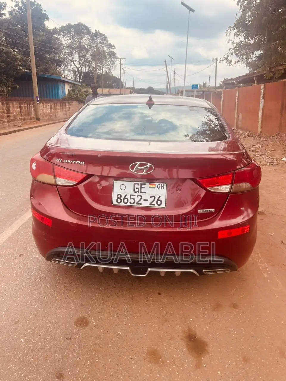 Hyundai Elantra Limited Sedan FWD (1.8L 4cyl 6A) 2013 Red