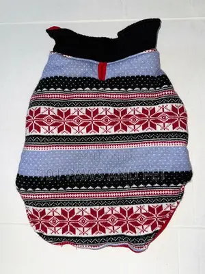 The Humane Society Christmas Dog Sweater Large Red White Blue