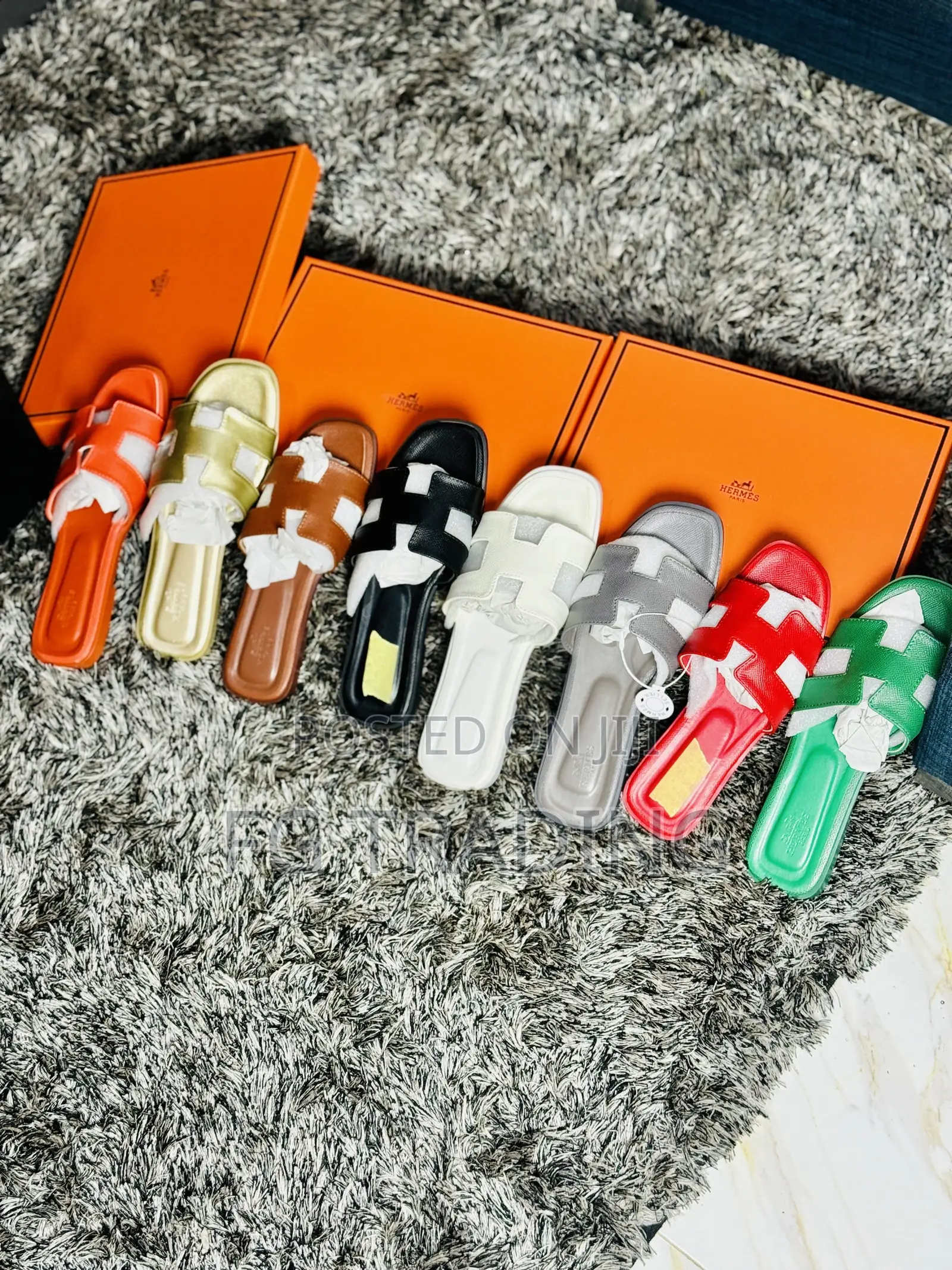 Quality Hermes Slippers _ Ladies Slippers in Box