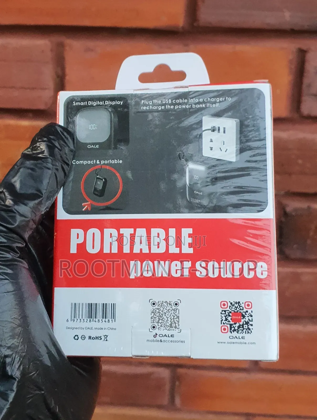 OALE iPower Power Bank
( Charge About 2 Time)