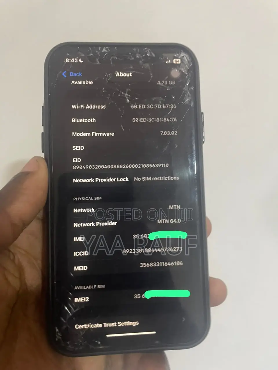 Apple iPhone XR 64 GB Black
