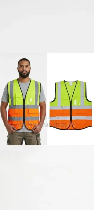 High Visibility Reflective Safety Vest – Neon Green & Orange Work Vest