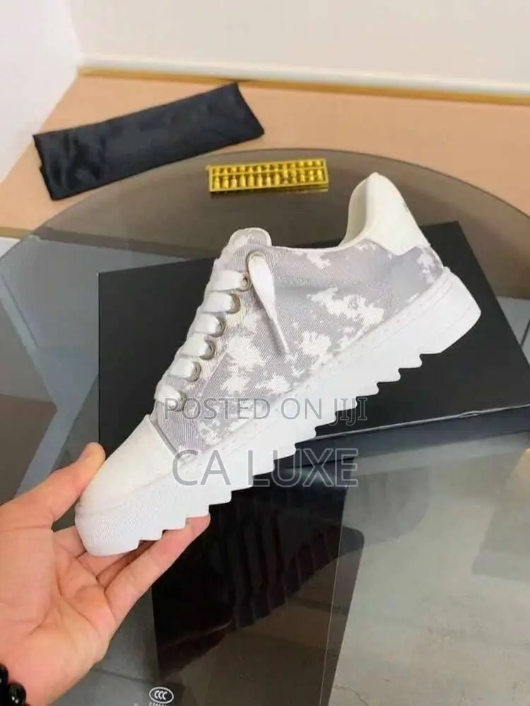 Numeris Atelier Cloud Grey and White Canvas Unisex Sneakers