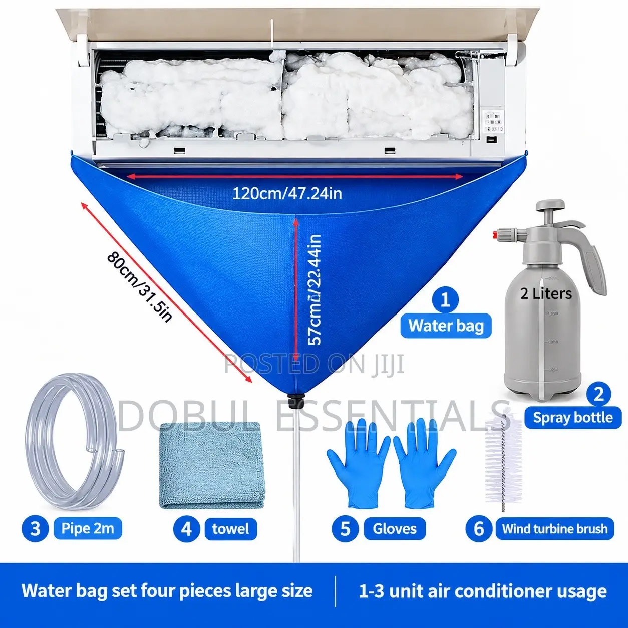 A/C Cleaning Kits With 1l/2l Spray Bottle for Personal/Professional