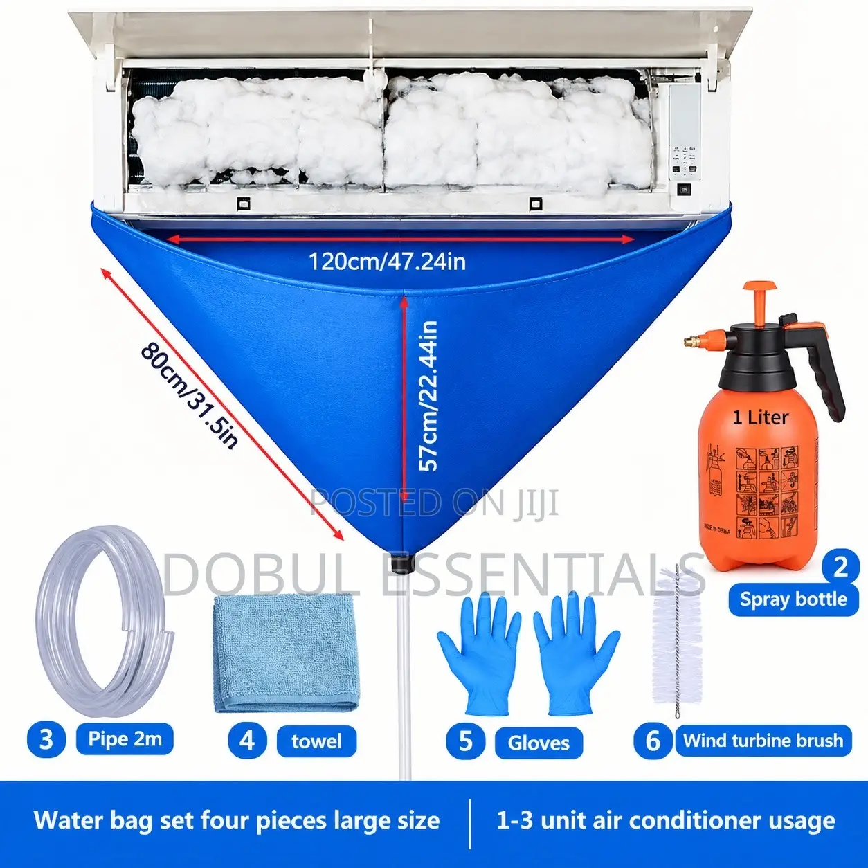 A/C Cleaning Kits With 1l/2l Spray Bottle for Personal/Professional