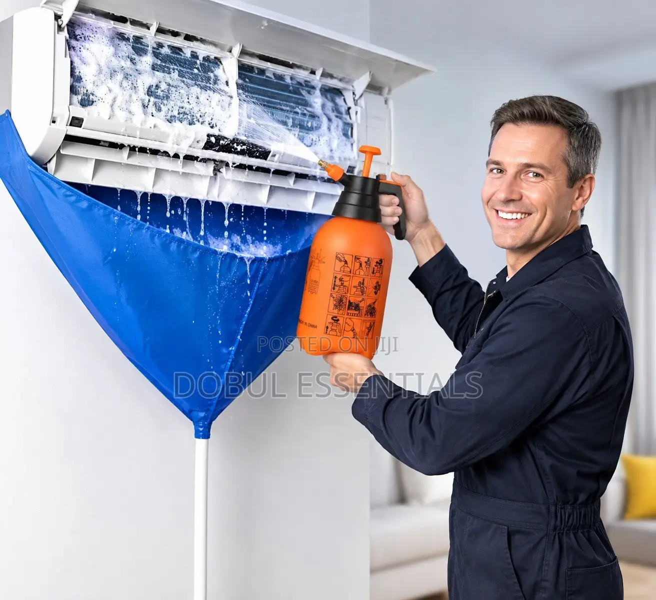 A/C Cleaning Kits With 1l/2l Spray Bottle for Personal/Professional