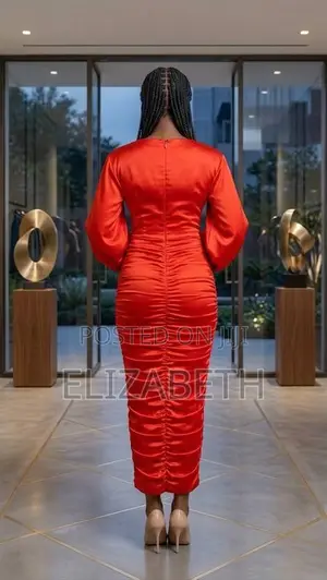 Cola Satin Party Dress – Elegant Women’s Dress