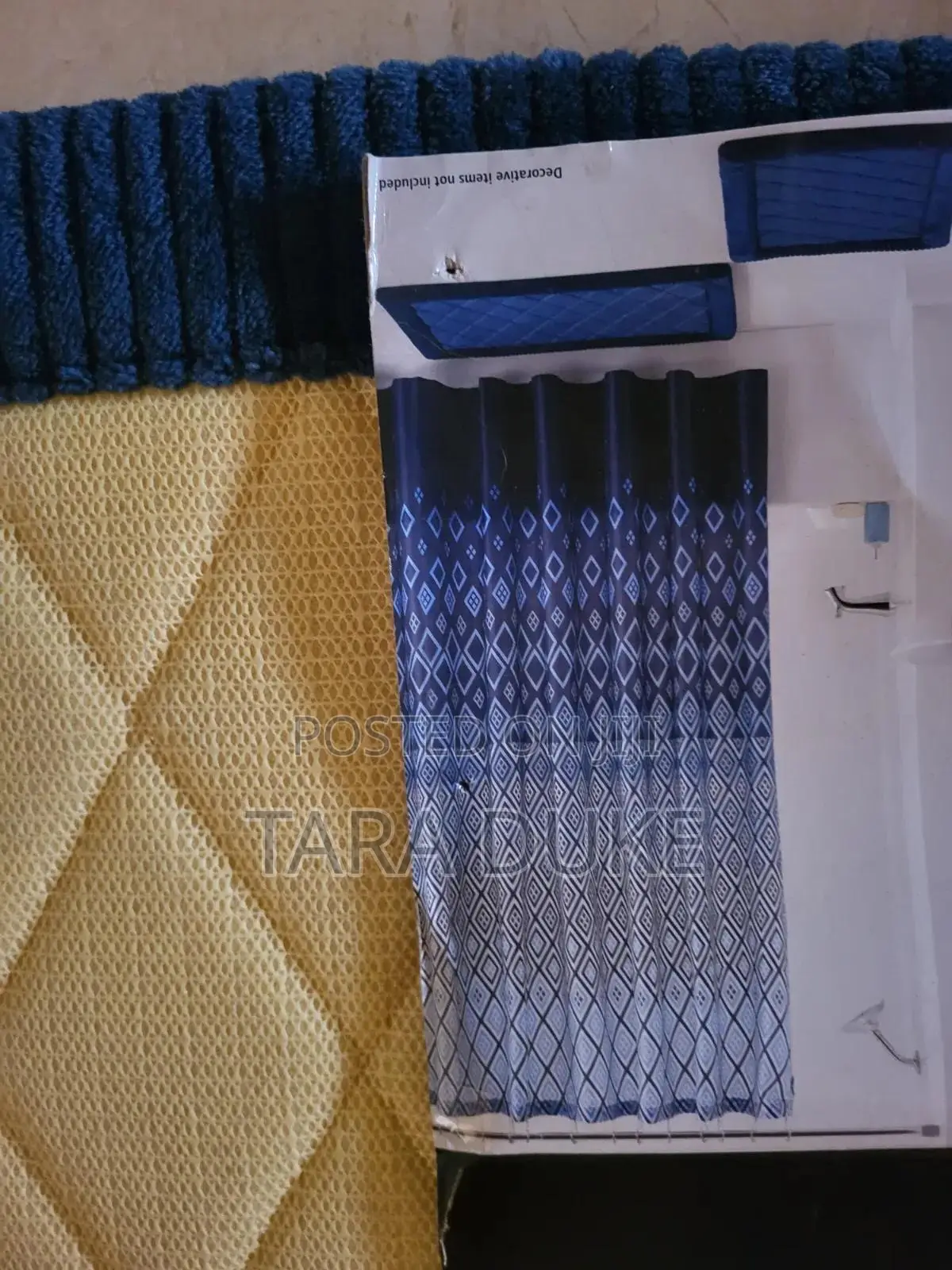 Shower Curtain Set With Bath Rugs