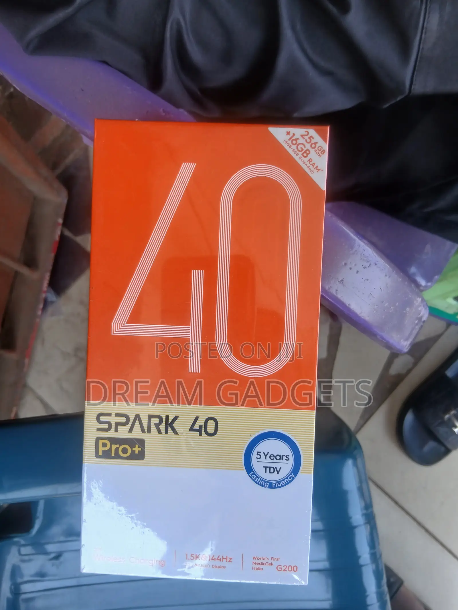 New Tecno Spark 40 Pro+ 256 GB Black