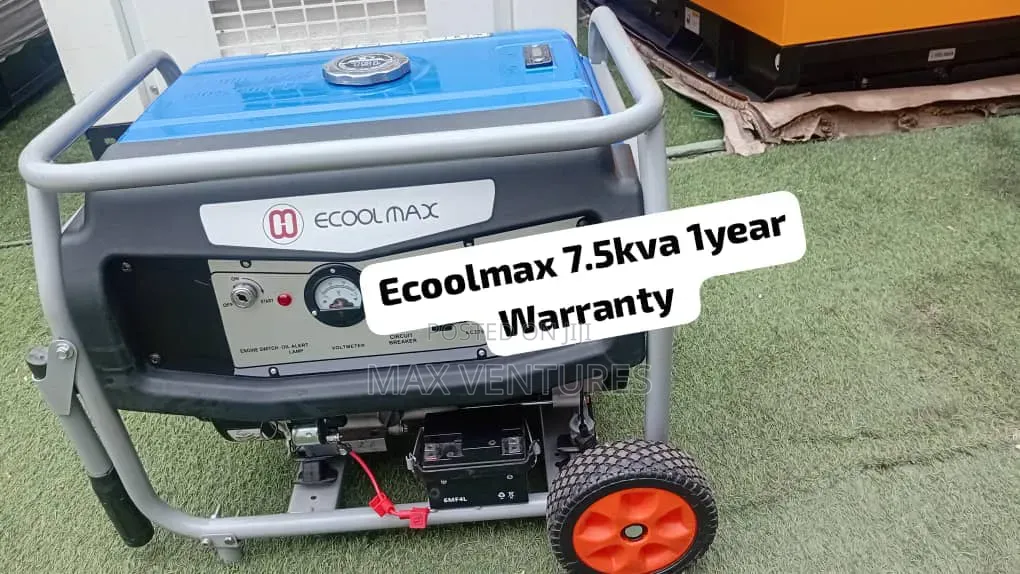 Ecoolmax 7.5kVA Petrol Generator – Powerful Backup Power 7.5kva