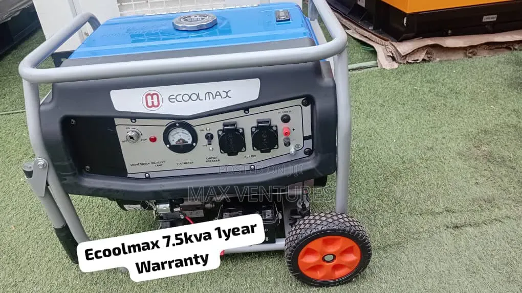 Ecoolmax 7.5kVA Petrol Generator – Powerful Backup Power 7.5kva