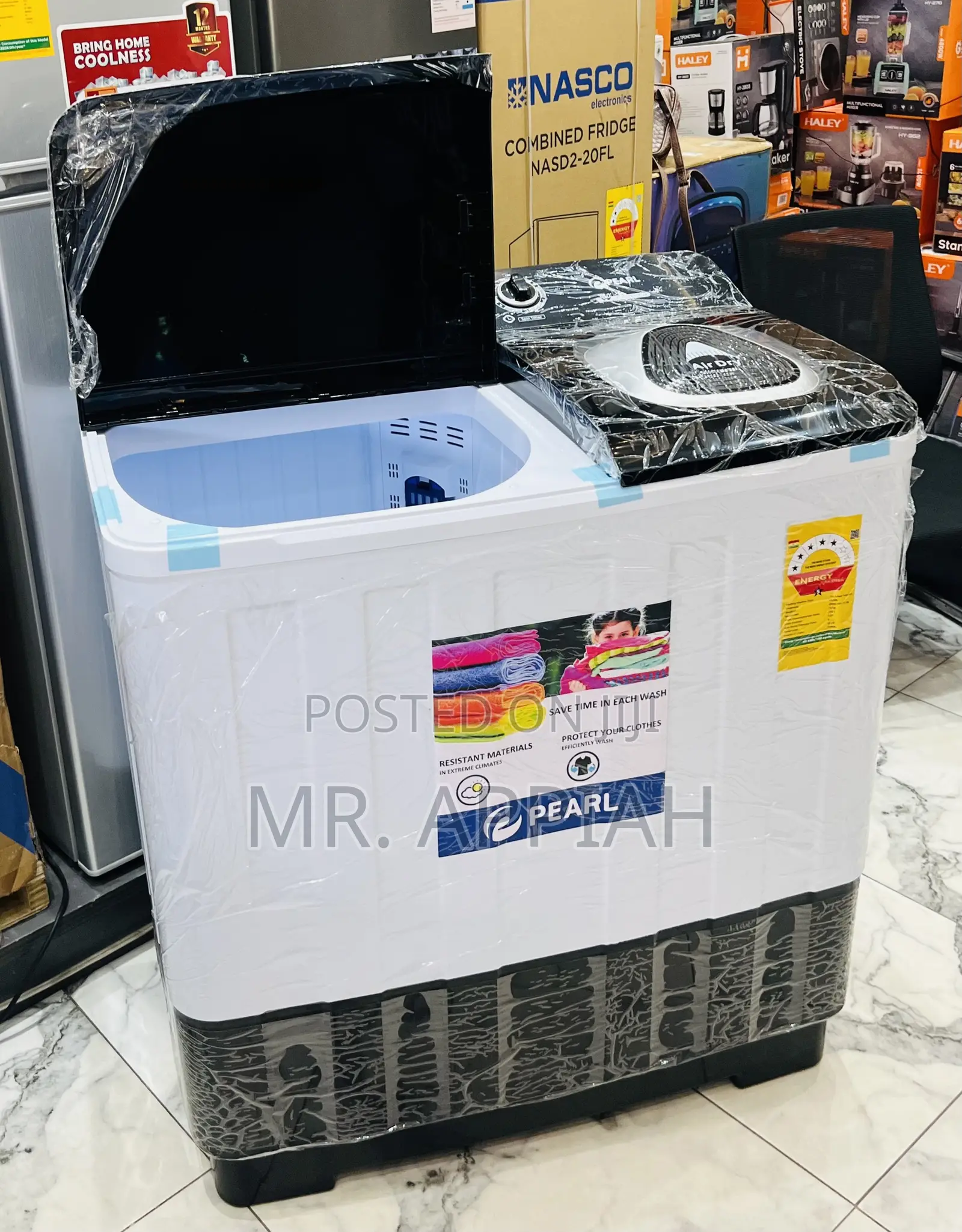 Super Quality Pearl 18kg Twin Tub Washing Machine(Spin Dry)
