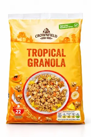 Crownfield Tropical Granola – Delicious Crunchy Breakfast Cereal