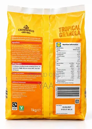 Crownfield Tropical Granola – Delicious Crunchy Breakfast Cereal