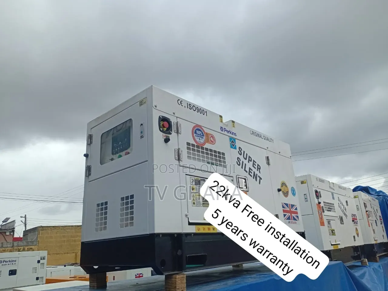 Perkins 22kVA Water-Cooled Diesel Generator – Massive Power, 22kva