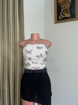 Butterfly Printed Tube Top Thrift