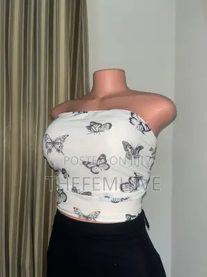 Butterfly Printed Tube Top Thrift