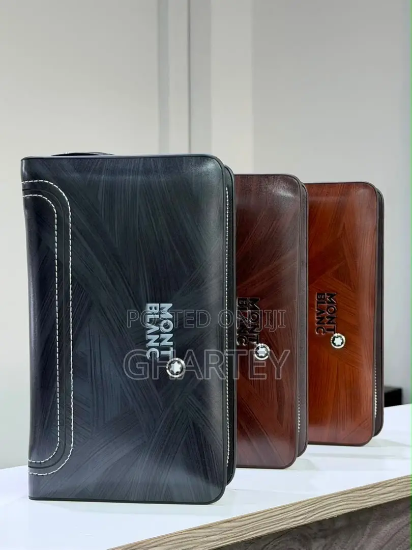 Premium Montblanc-Style Leather Pouch