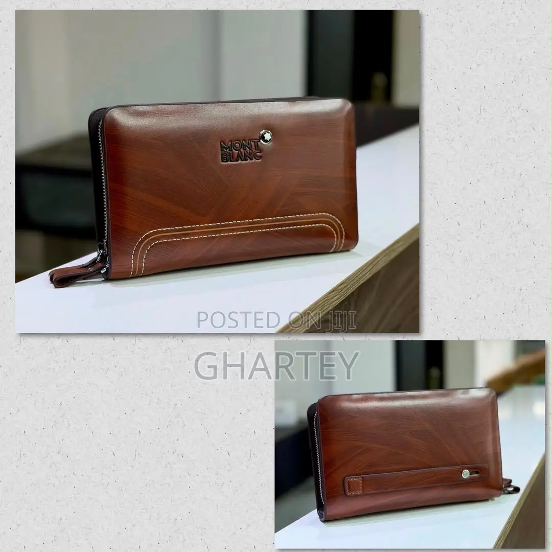 Premium Montblanc-Style Leather Pouch