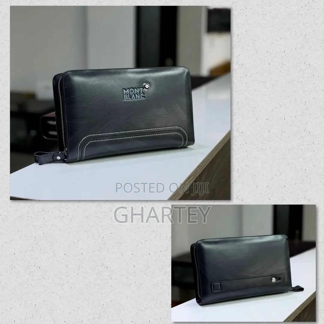 Premium Montblanc-Style Leather Pouch