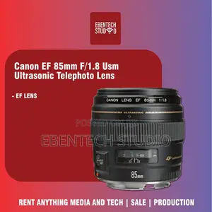 Canon EF 85mm F/1.8 Usm Ultrasonic Telephoto Lens