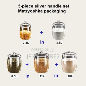 5pc Set Matroyshka Storage Containers