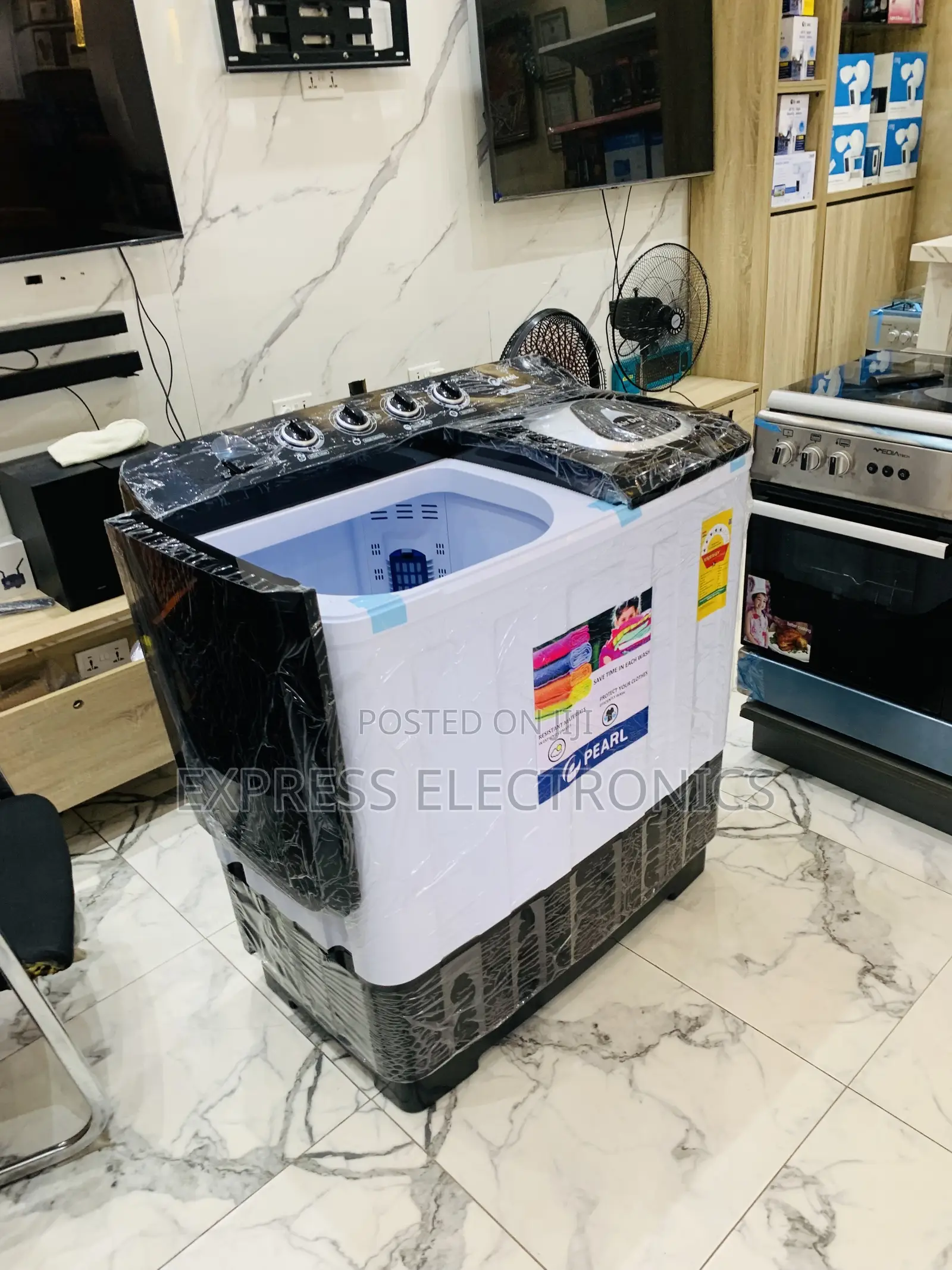 Place Your Order Pearl 15kg Twin Tub/Topload Semi-Auto Washing Machine