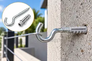 Galvanized J Hook Screw With Wall Plug