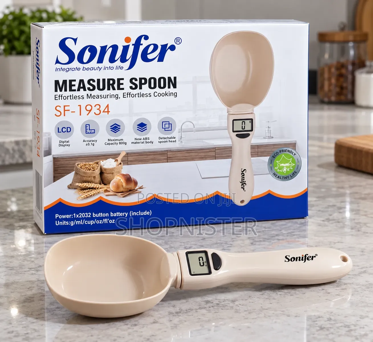 Digital Measuring Spoon Scale – 800g Capacity,