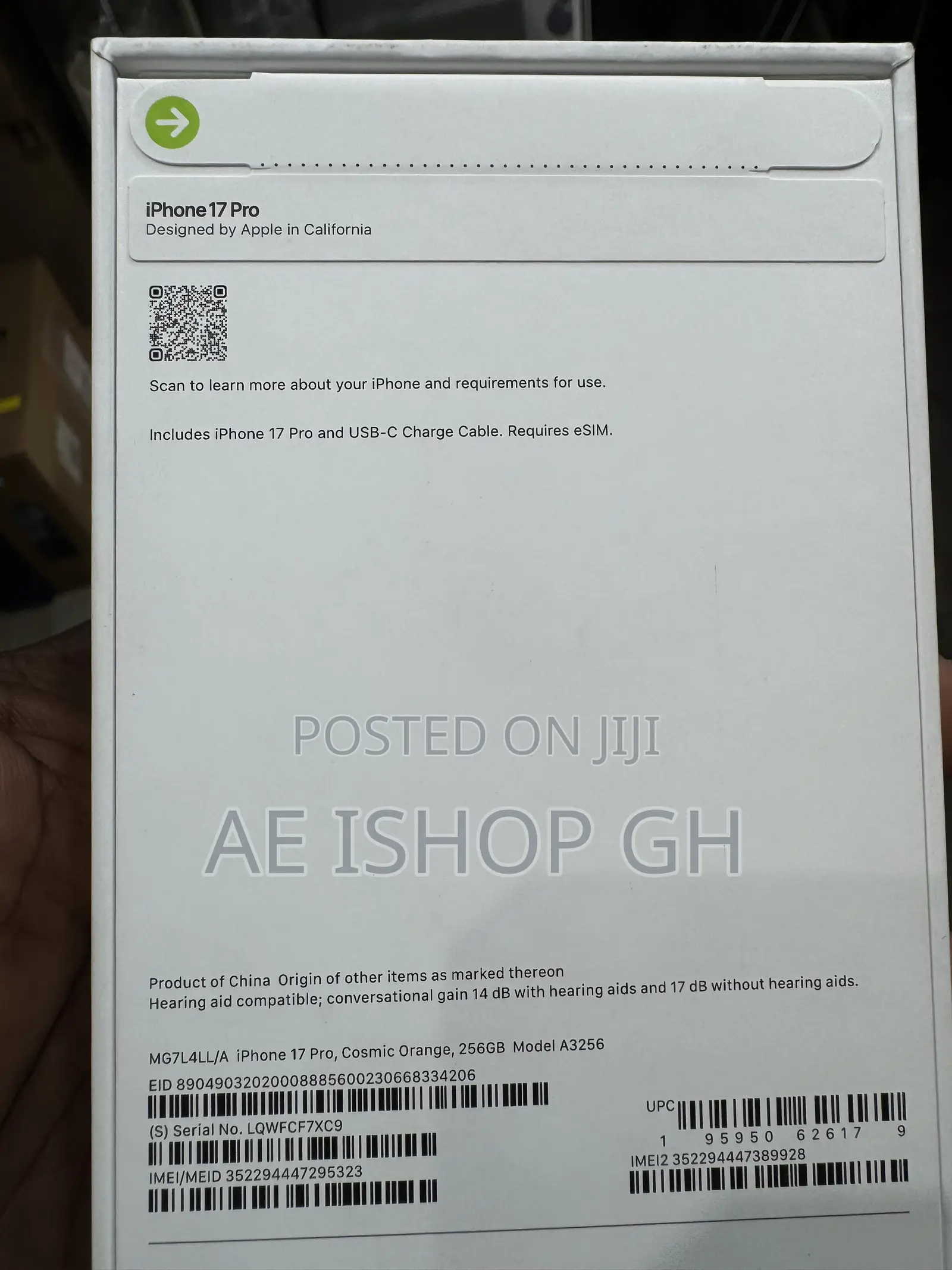 New Apple iPhone 17 Pro 256 GB
