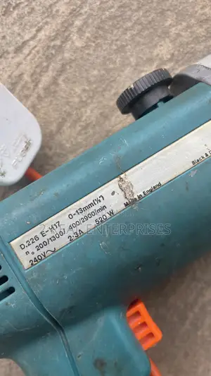 Black Decker Electric Power Drill 520W UK Used